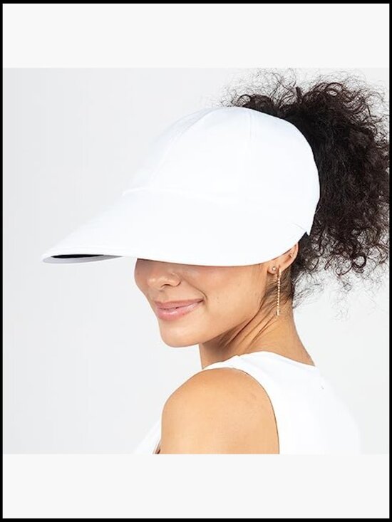 Wide Brim Sun Hat with Ponytail Opening UPF 50 Protection Adjustable Fit main image 5